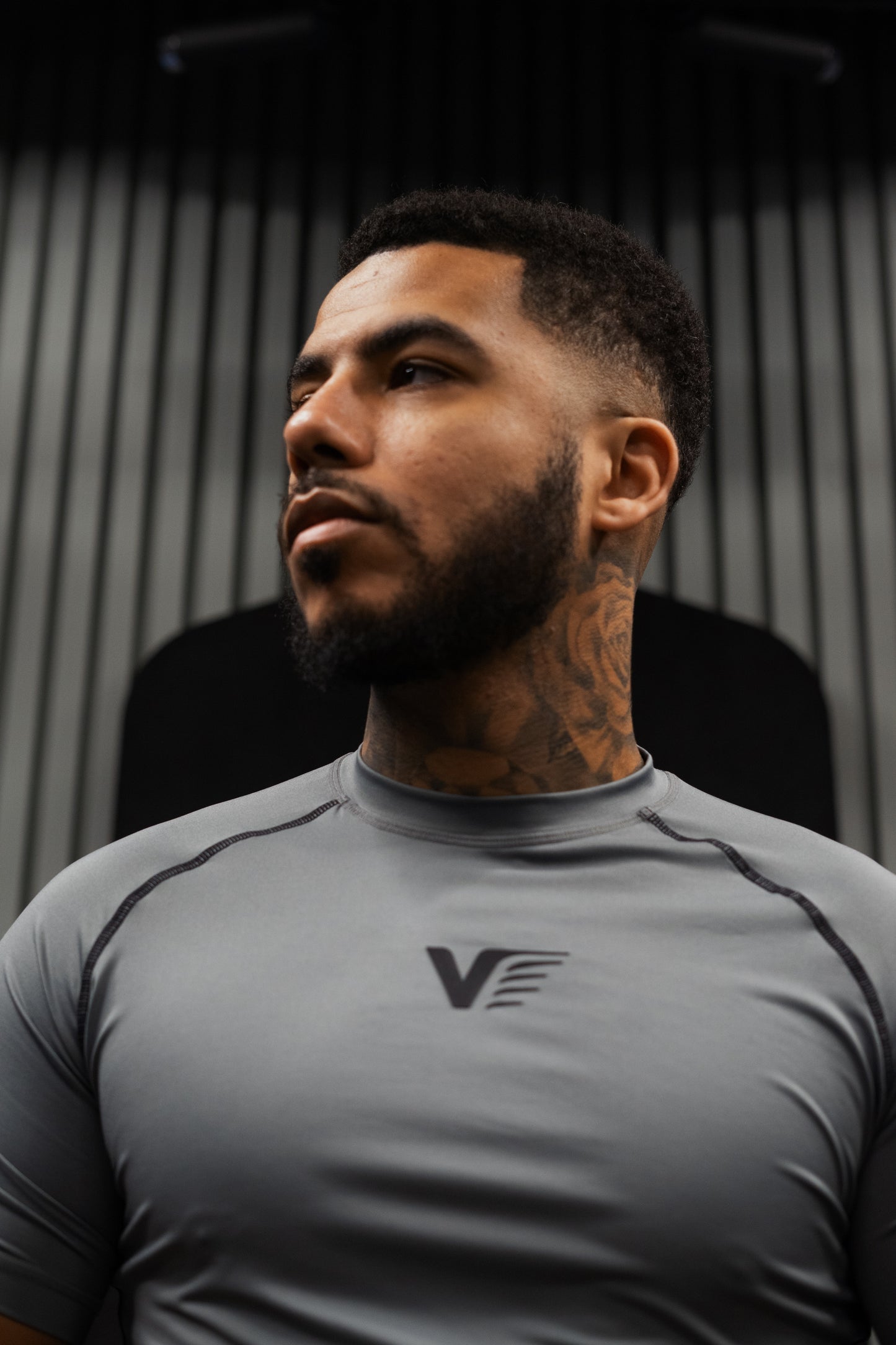 grey compression shirt